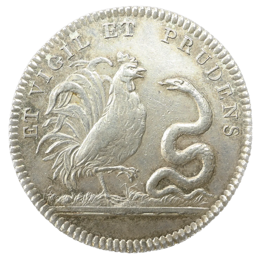 Ficha Luis XVI (1774–1793) Facultad de Farmacia 1778 Plata 9,64 gr 31 mm