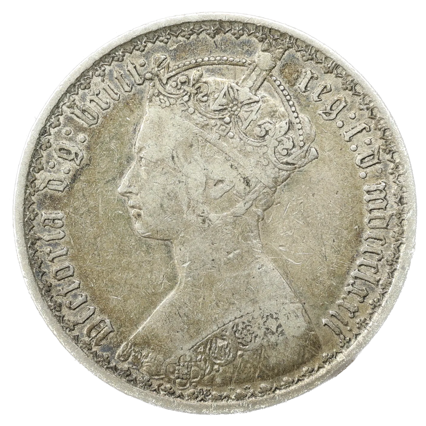 United Kingdom Victoria (1837-1901) Gothic Florin (1848-87) Coin n ° 63, 1872 London 11.17 GR