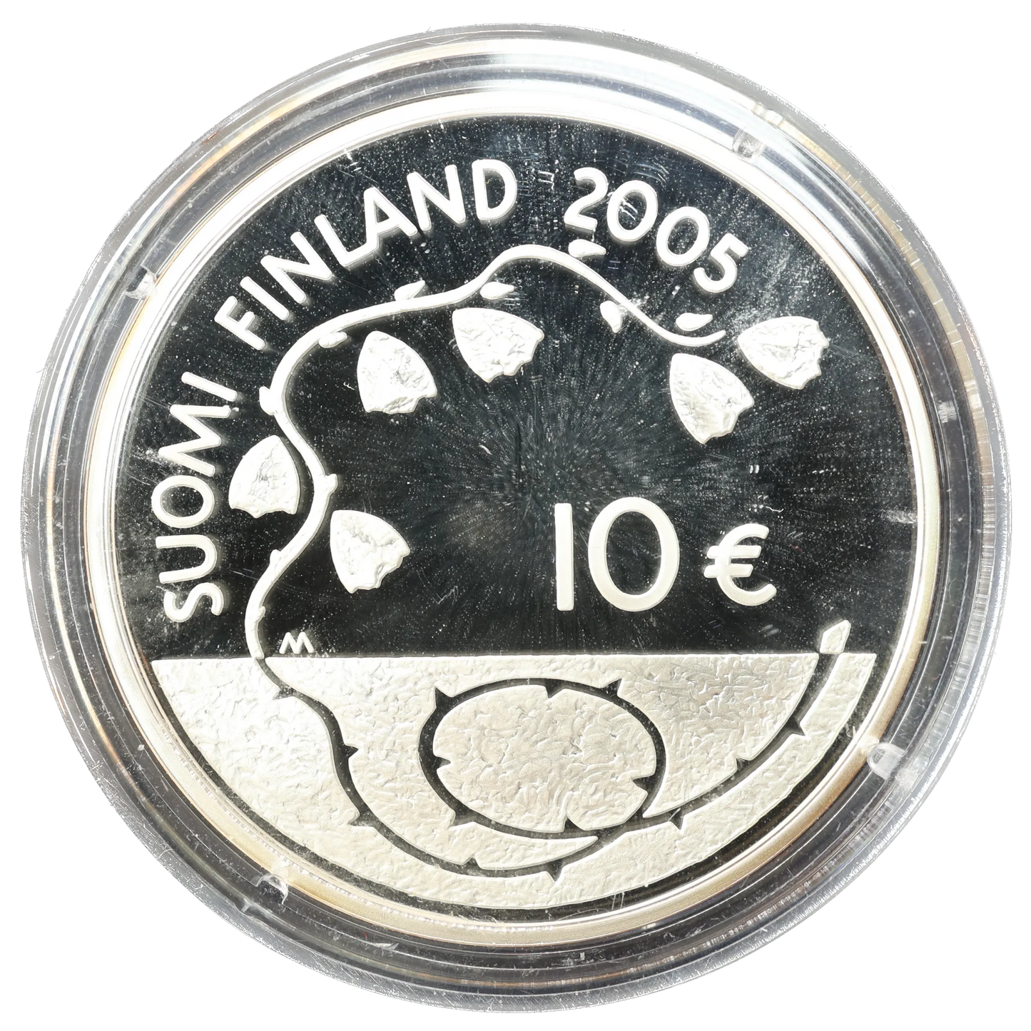 Suomi Finlandia 10 euros 2005 Plata 60 años de paz 25,50 gr PROOF