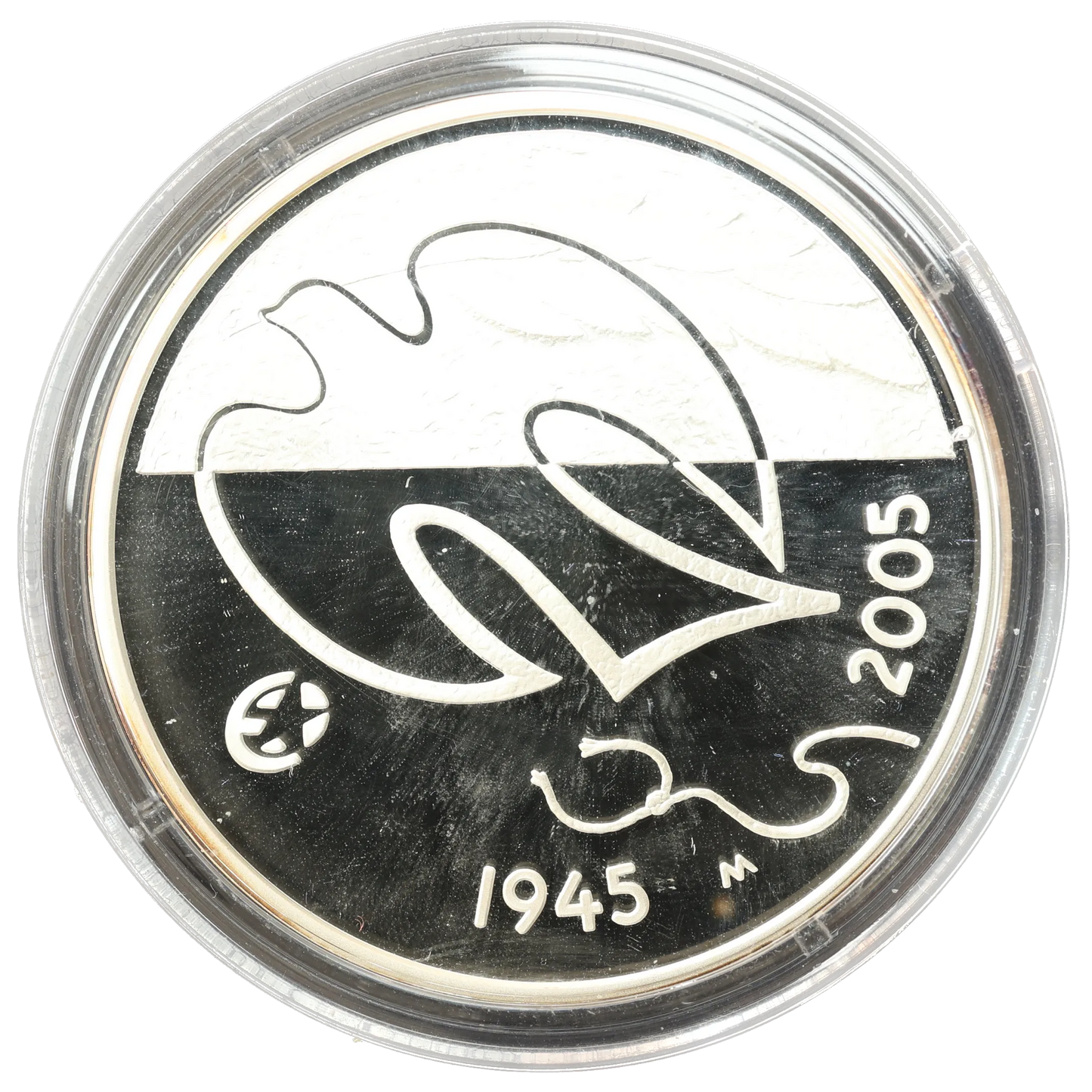 Suomi Finlandia 10 euros 2005 Plata 60 años de paz 25,50 gr PROOF