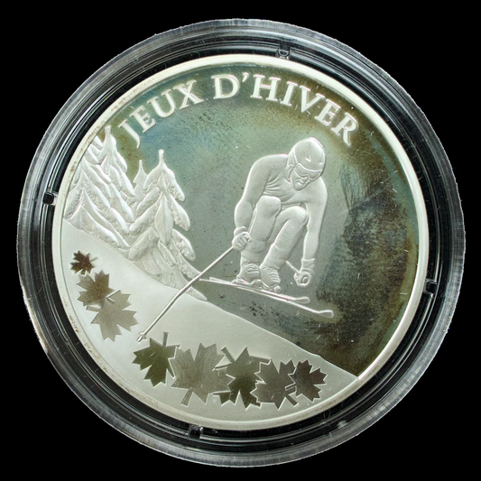 Monnaie de Paris - 10 Euros 2009 Jeux d'Hiver Ski Alpin Argent 22.2 gr Belle Epreuve