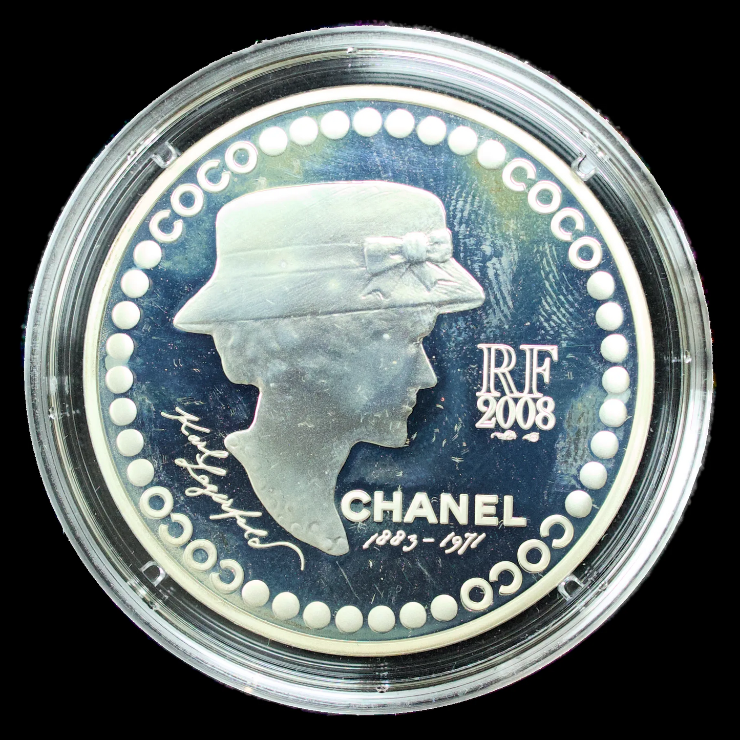 Monnaie de Paris - 5 Euros 2008 Coco Chanel 125ème Anniversaire (1883-1971) Argent 22.2 gr Belle Epreuve