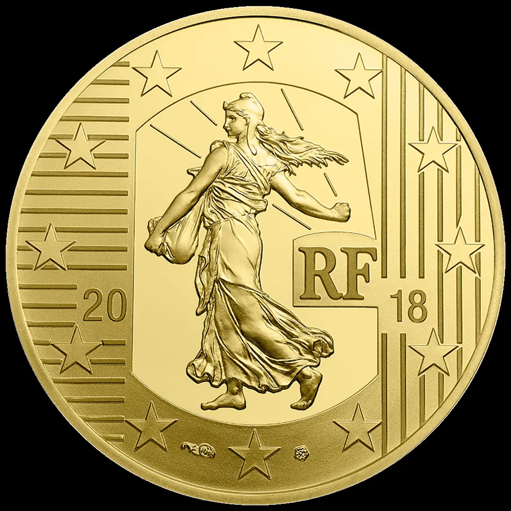 Monnaie de Paris - 50 Euros 2018 Semeuse l'Écu de VI Livres Or 7.78 gr Belle Epreuve