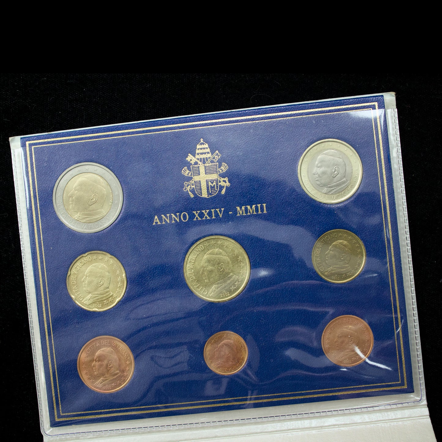 🇻🇦 Vatican BU Euros Citta' Del Vaticano Anno XXIV - 2002 - Jean Paul II - Série Officiel