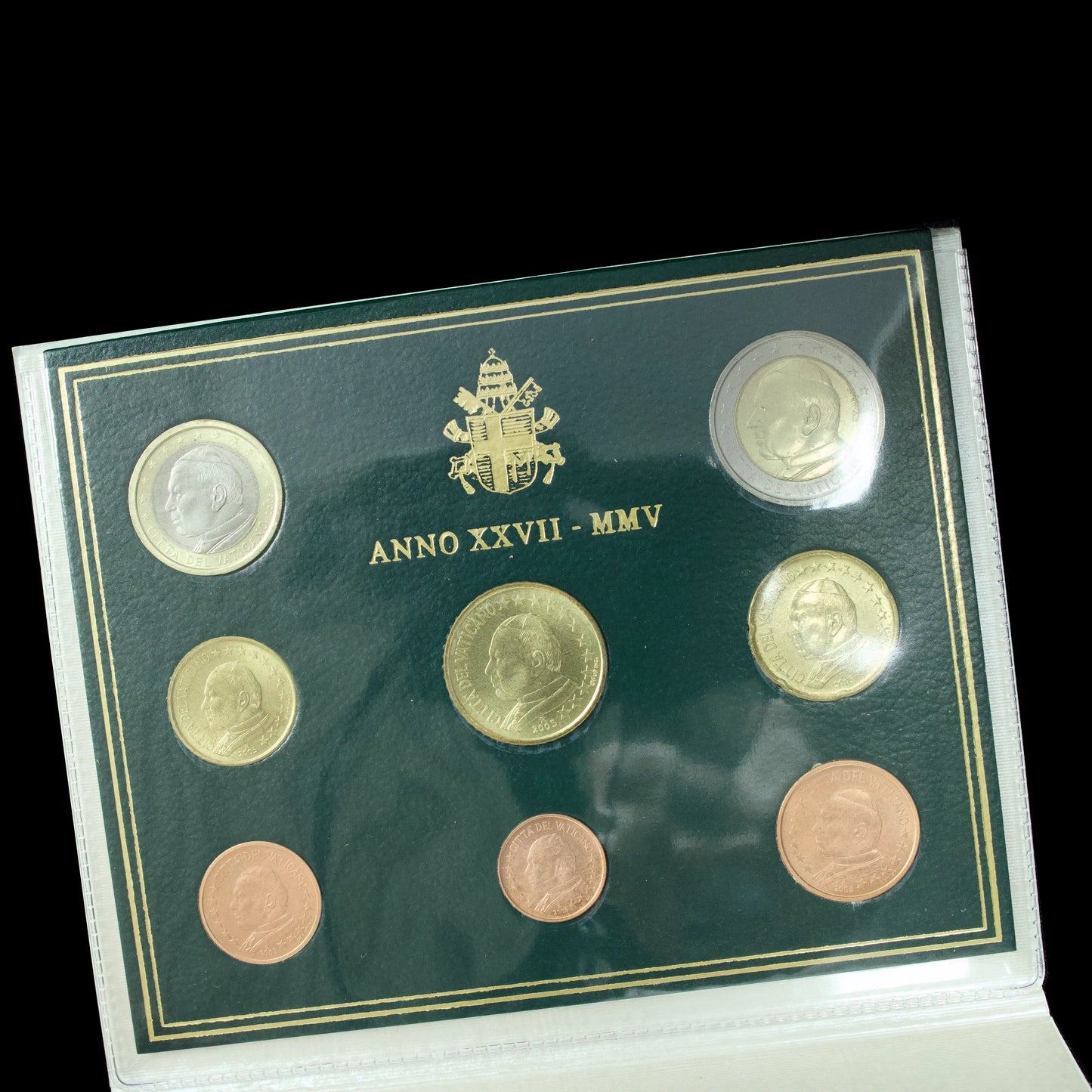 🇻🇦 Vatican BU Euros Citta' Del Vaticano Anno XXVII - 2005 - Jean Paul II - Série Officiel 8 pièces