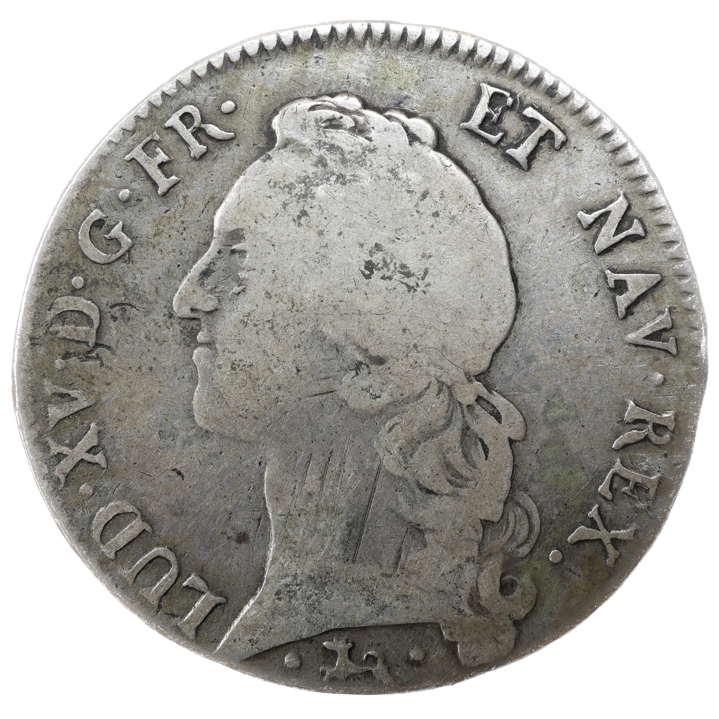 Louis XV (1715-1774) Écu au bandeau 1746 L Bayonne Argent 28.49 gr