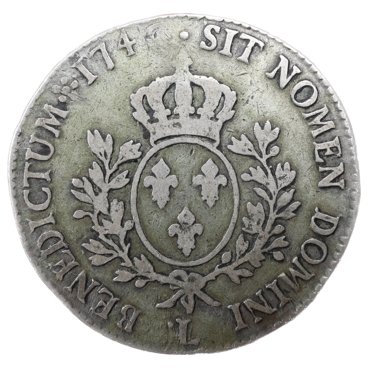 Louis XV (1715-1774) Écu au bandeau 1746 L Bayonne Argent 28.49 gr