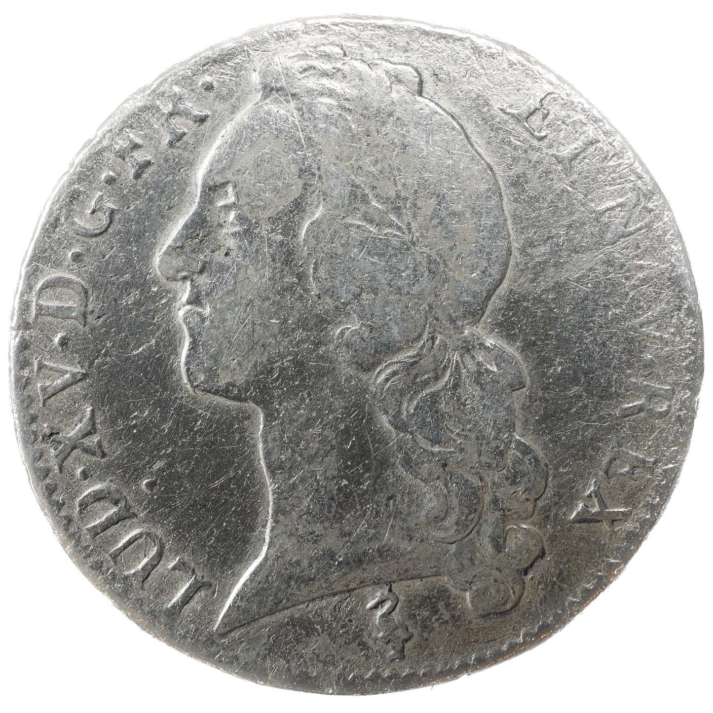 Louis XV (1715-1774) Écu au bandeau 1758 A Paris Argent 28.33 gr