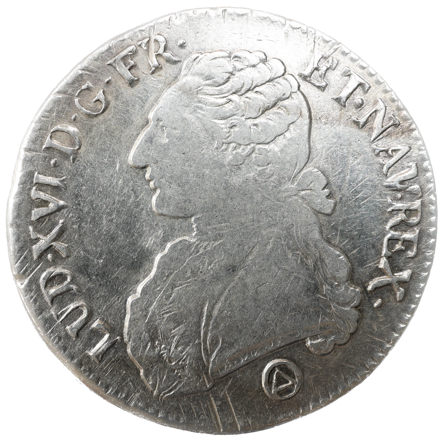 Louis XVI (1774-1792) Écu aux branches d'olivier 1775 Q Perpignan Argent 28.48 gr