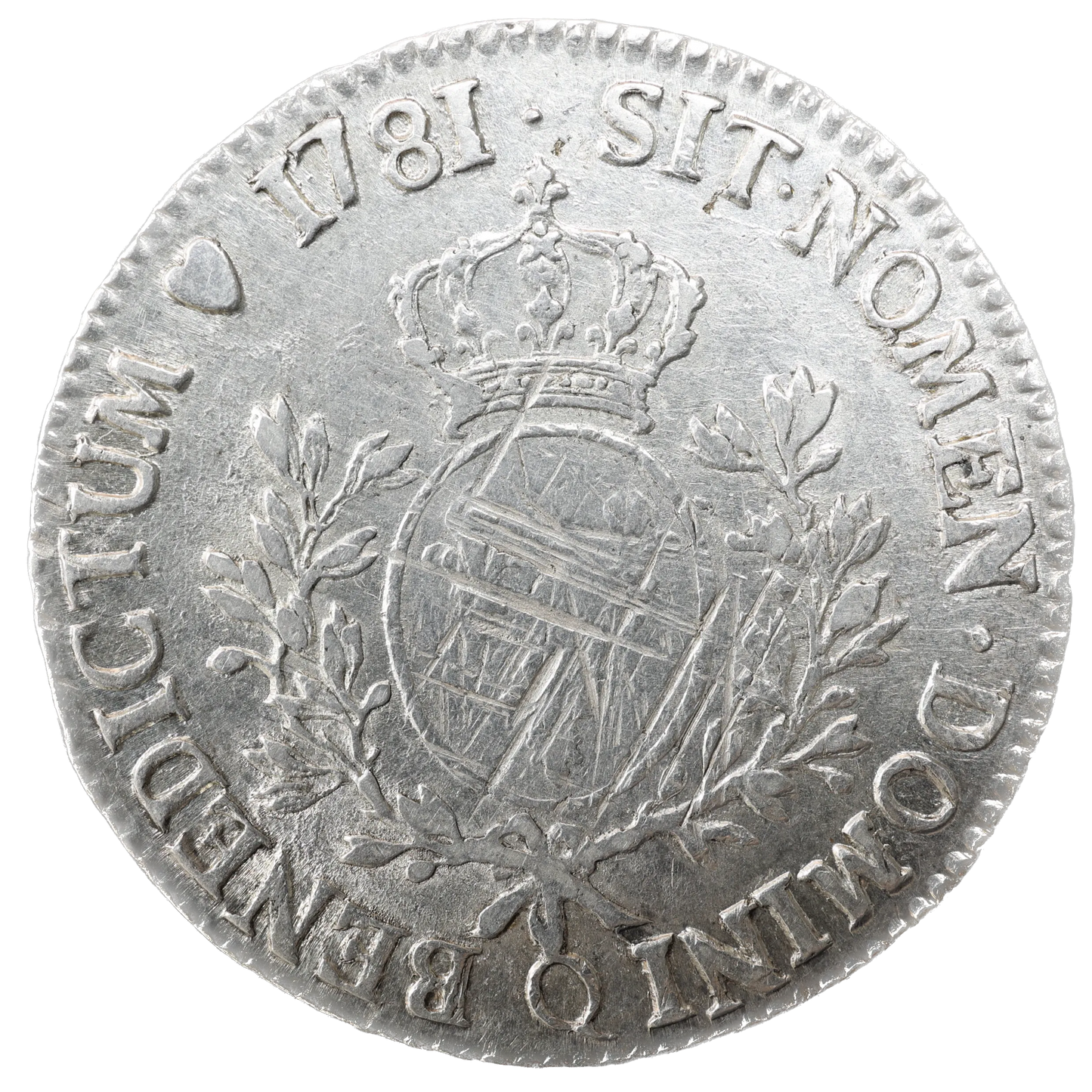 Louis XVI (1774-1792) Écu aux branches d'olivier 1781 Q Perpignan Argent 29.18 gr