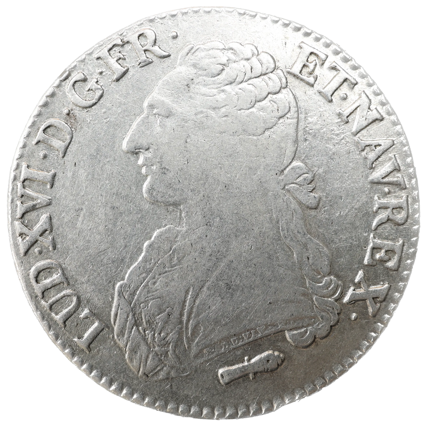 Louis XVI (1774-1792) Écu aux branches d'olivier 1781 Q Perpignan Argent 29.18 gr