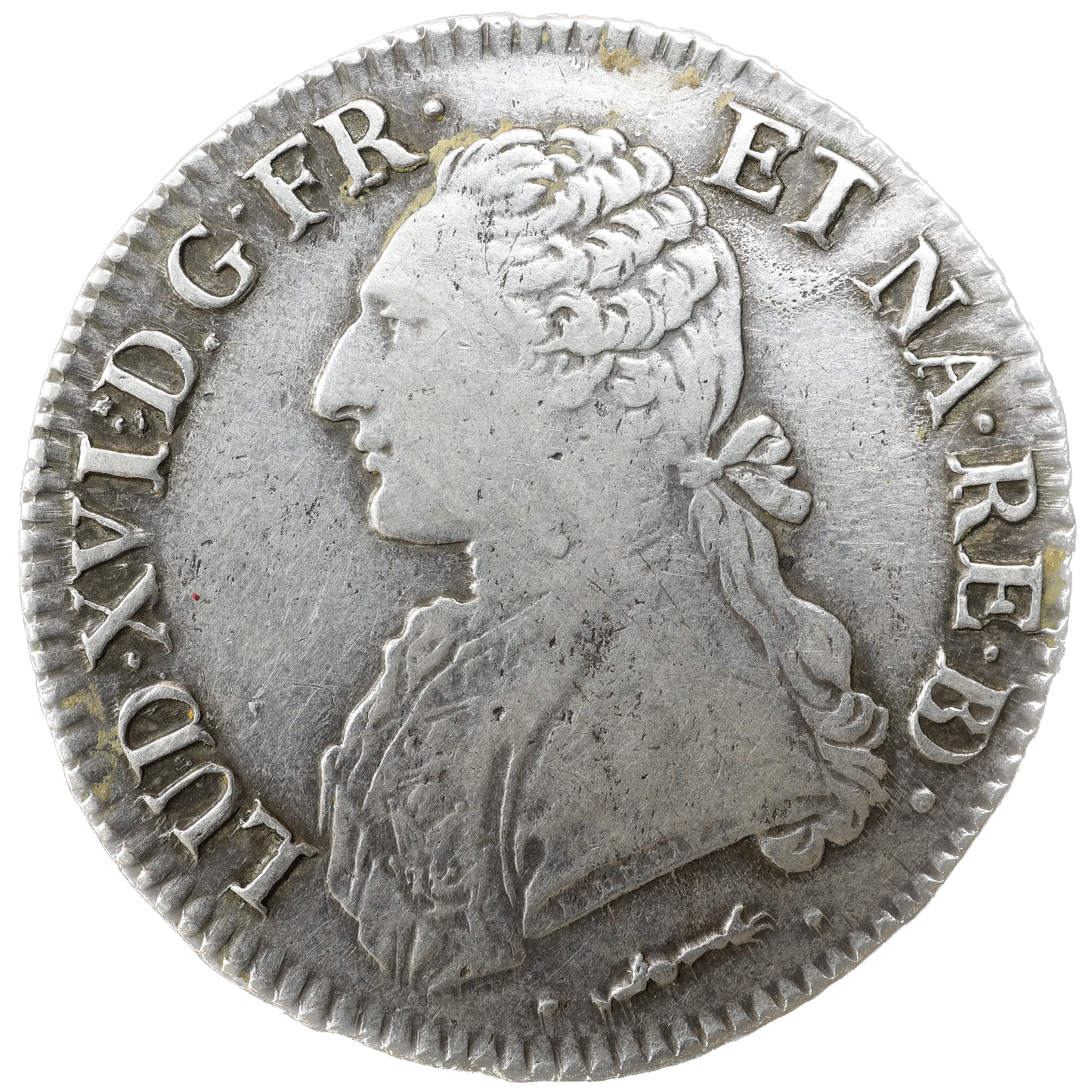 Louis XVI (1774-1792) Écu aux branches d'olivier 1784 Vaquette Pau Argent 29.14 gr