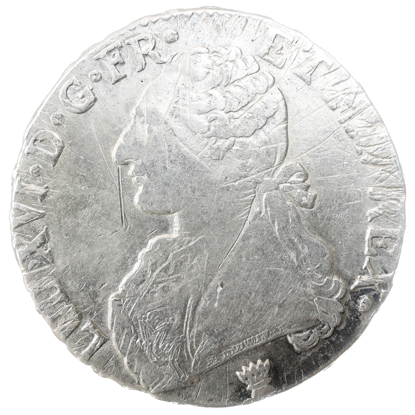 Louis XVI (1774-1792) Écu aux branches d'olivier 1784 I Limoges Argent 29.11 gr