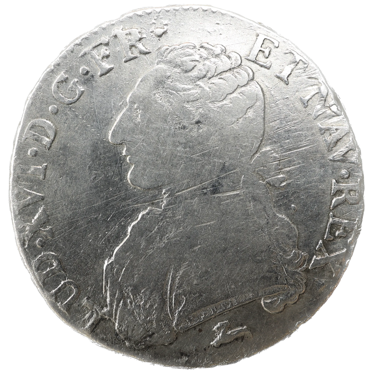 Louis XVI (1774-1792) Écu aux branches d'olivier 1785 R Villeneuve-lès-Avignon Argent 28.87 gr