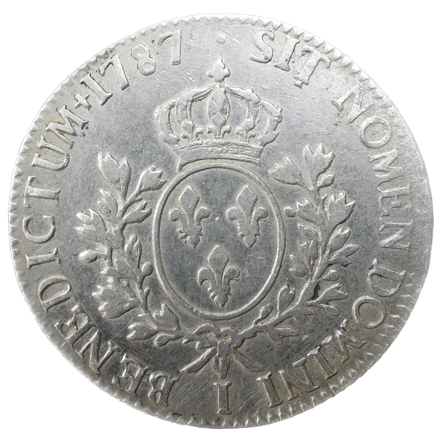 Louis XVI (1774-1792) Écu aux branches d'olivier 1787 I Limoges Argent 29.16 gr