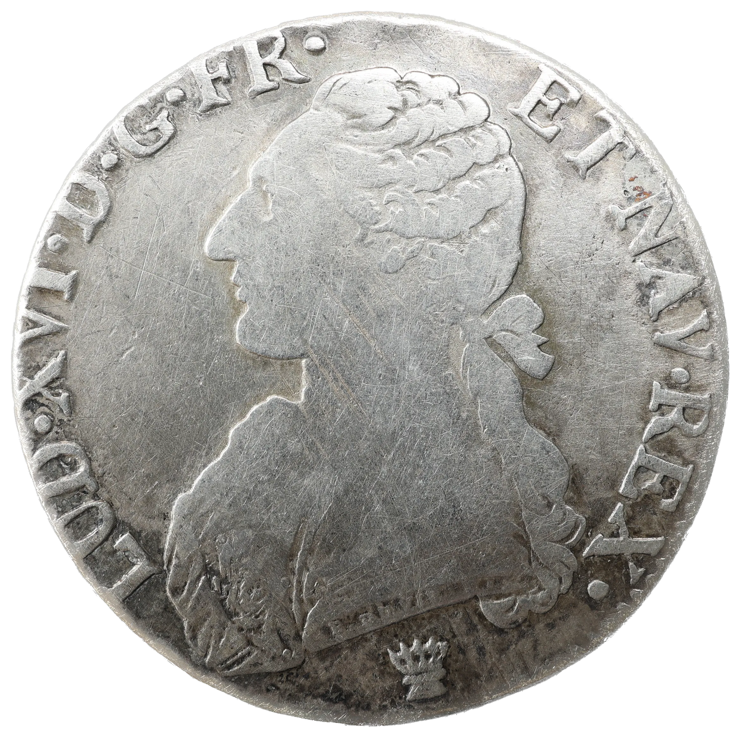 Louis XVI (1774-1792) Écu aux branches d'olivier 1789 I Limoges Argent 25.87 gr