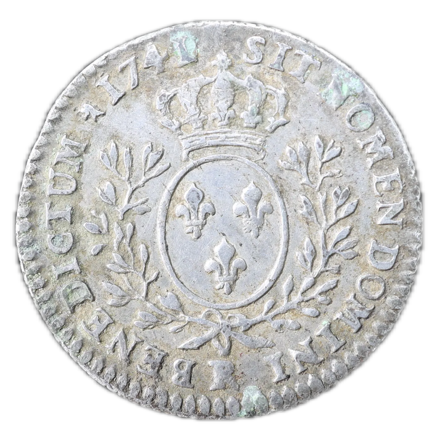 Louis XV (1715-1774) 1/10 ème écu au bandeau 1741 R Orléans 2.80 gr