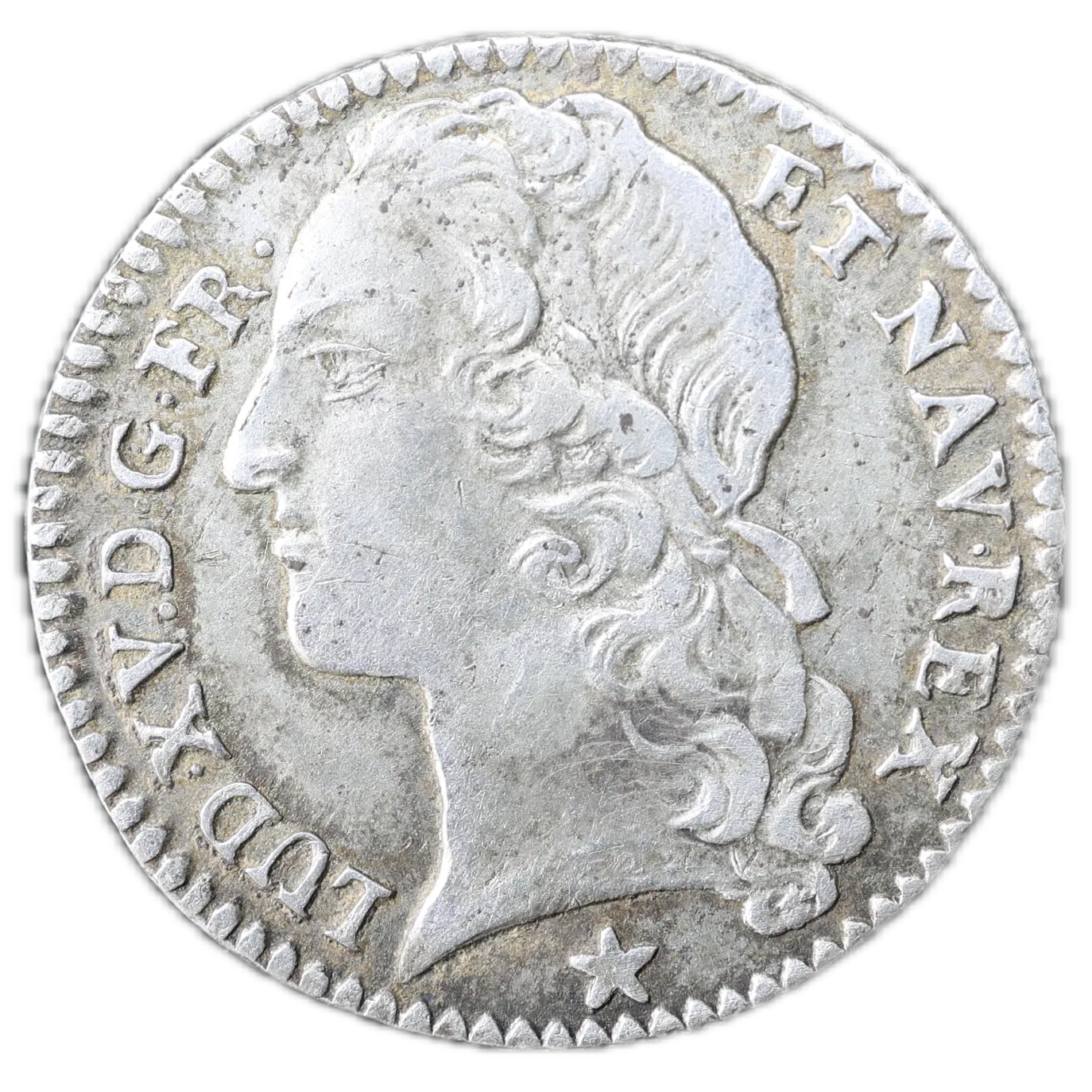 Louis XV (1715-1774) 1/10 ème écu au bandeau 1741 R Orléans 2.80 gr