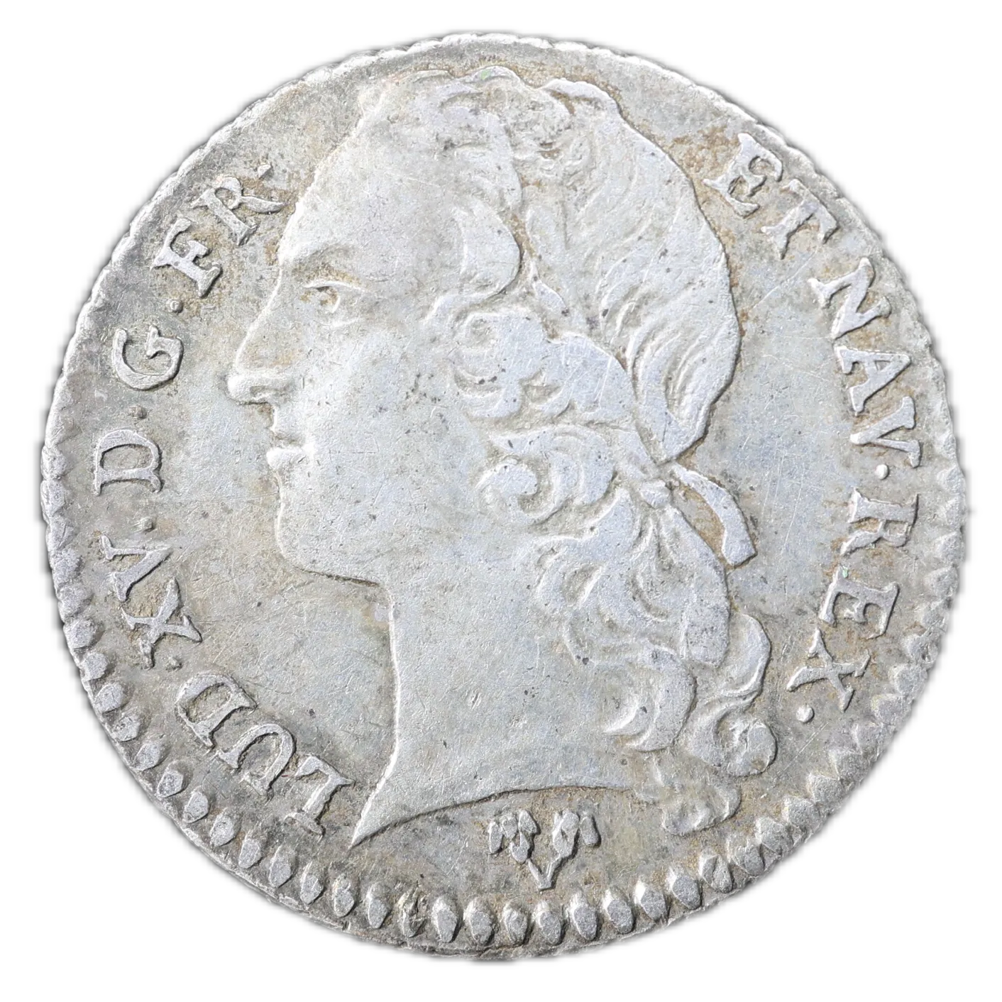 Louis XV (1715-1774) 1/10 ème écu au bandeau 1740 G Poitiers 2.86 gr