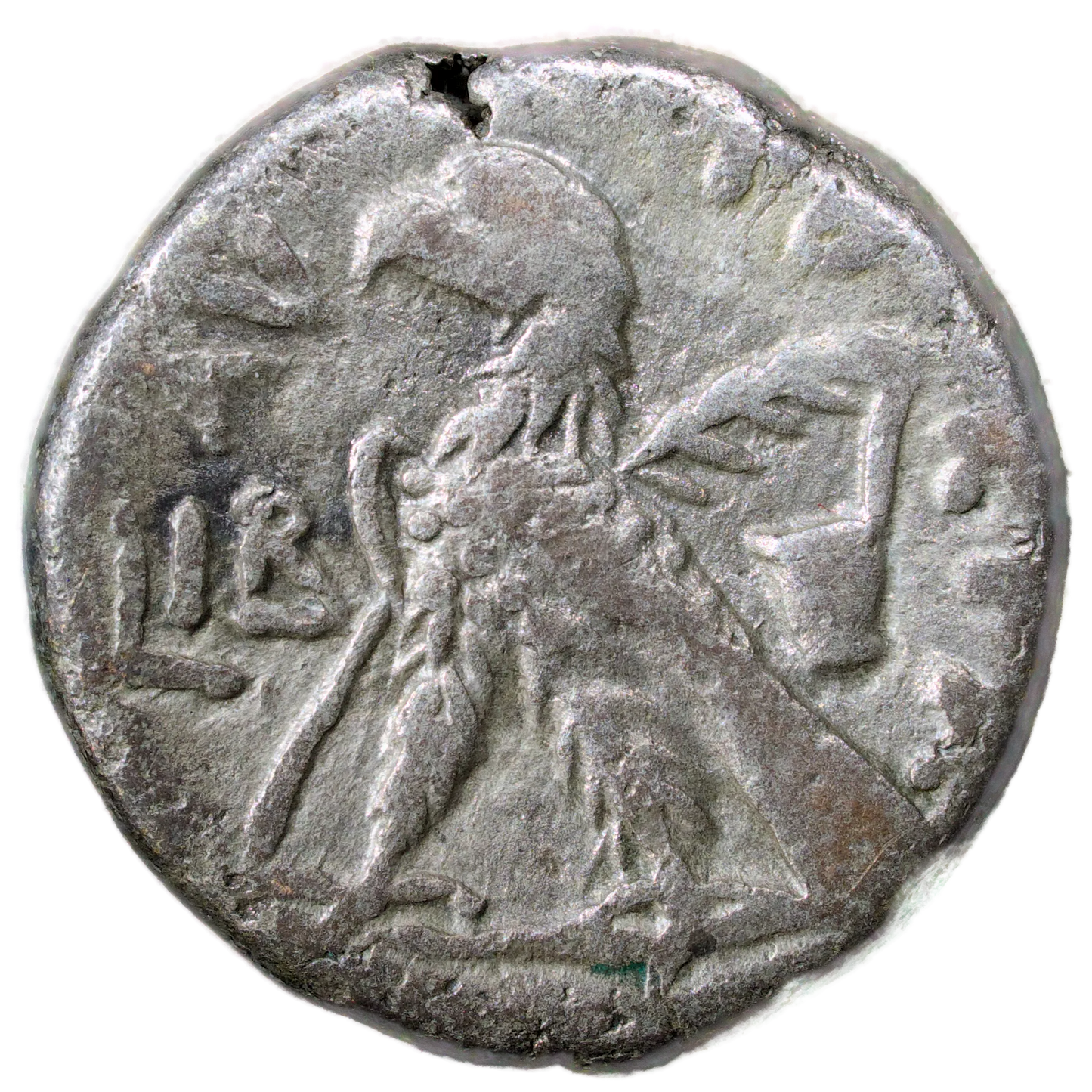 Neron (54-68) Tétradrachme de billon R/ DAYTOKPA LIB. Aigle 13.82 gr