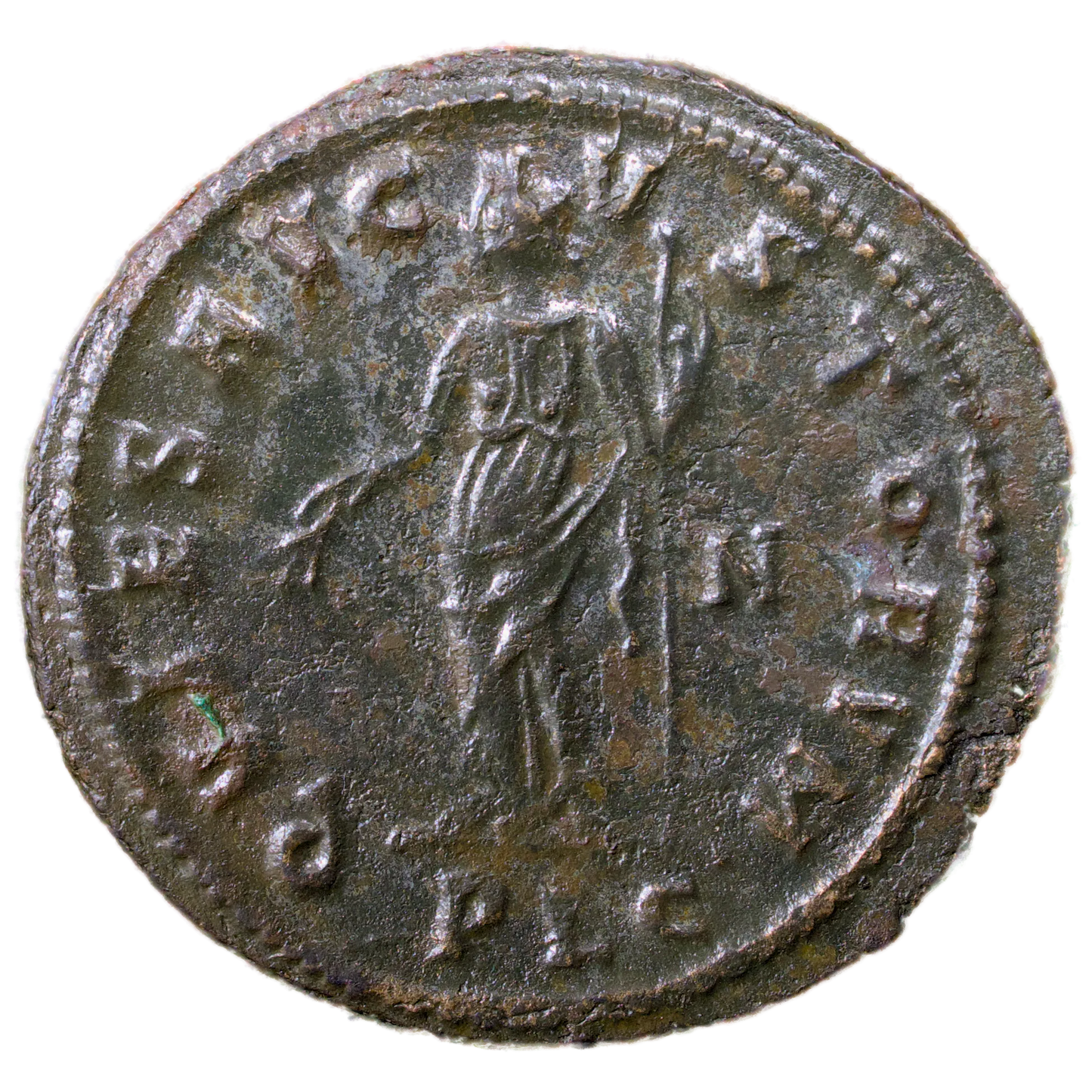 Diocletien (284-305) Follis de Lyon R/ QVIES AVGVSTORVM 8.28 gr