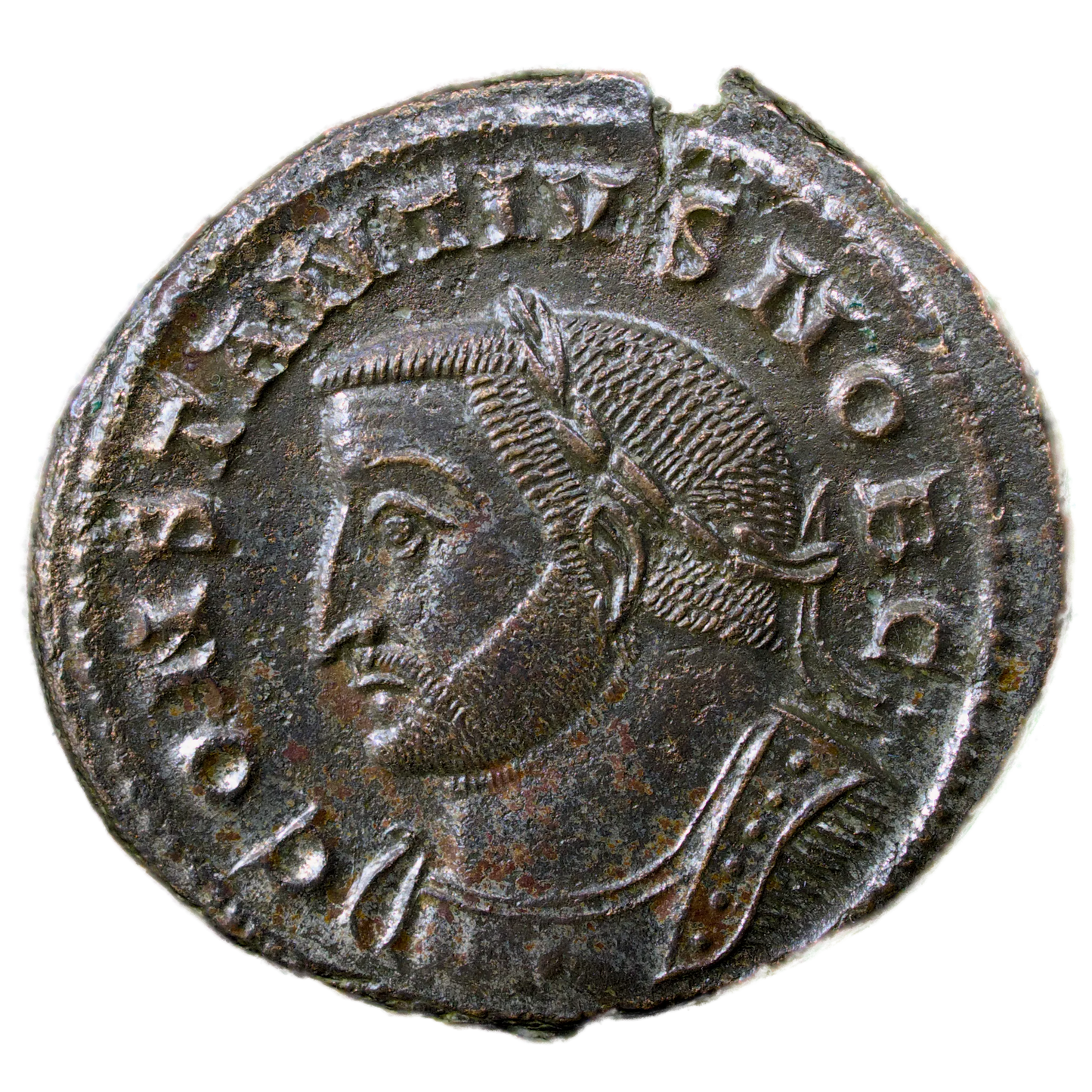 Constance I (305-306) Follis de Lyon (PLC) Beautiful silvering 10.88 gr