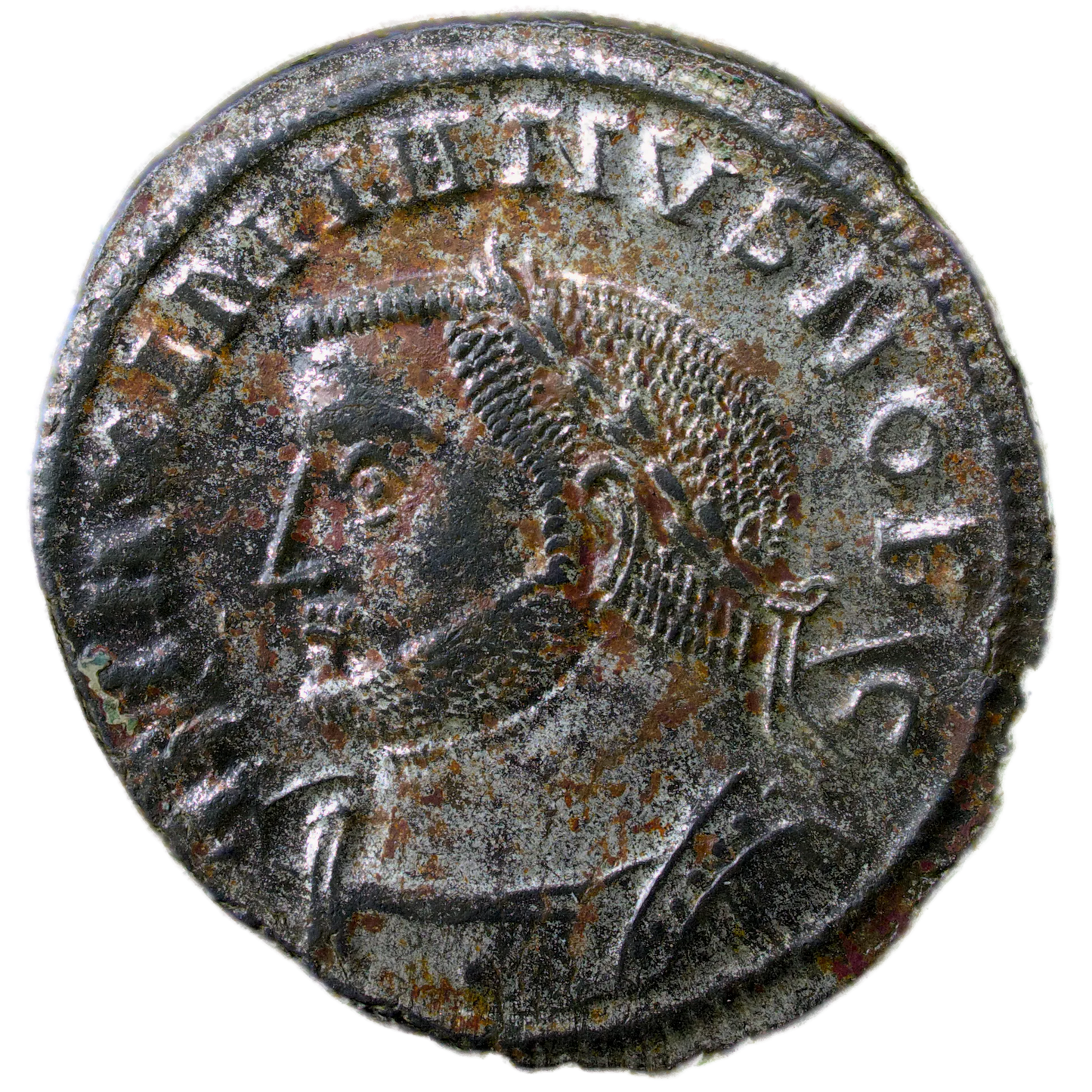 Constance I (305-306) Follis PLC Lyon R/ GENIO POP-VLI ROMANI 8.45 gr