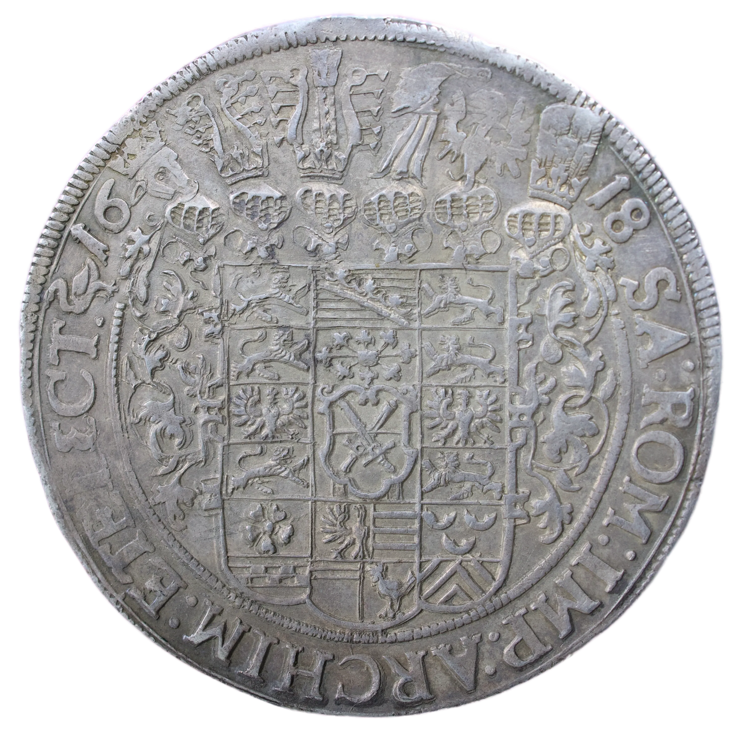 🇩🇪 Germany Duchy of Saxony Johann George I (1615-1656) Thaler 1618 Dresden 28.92 gr