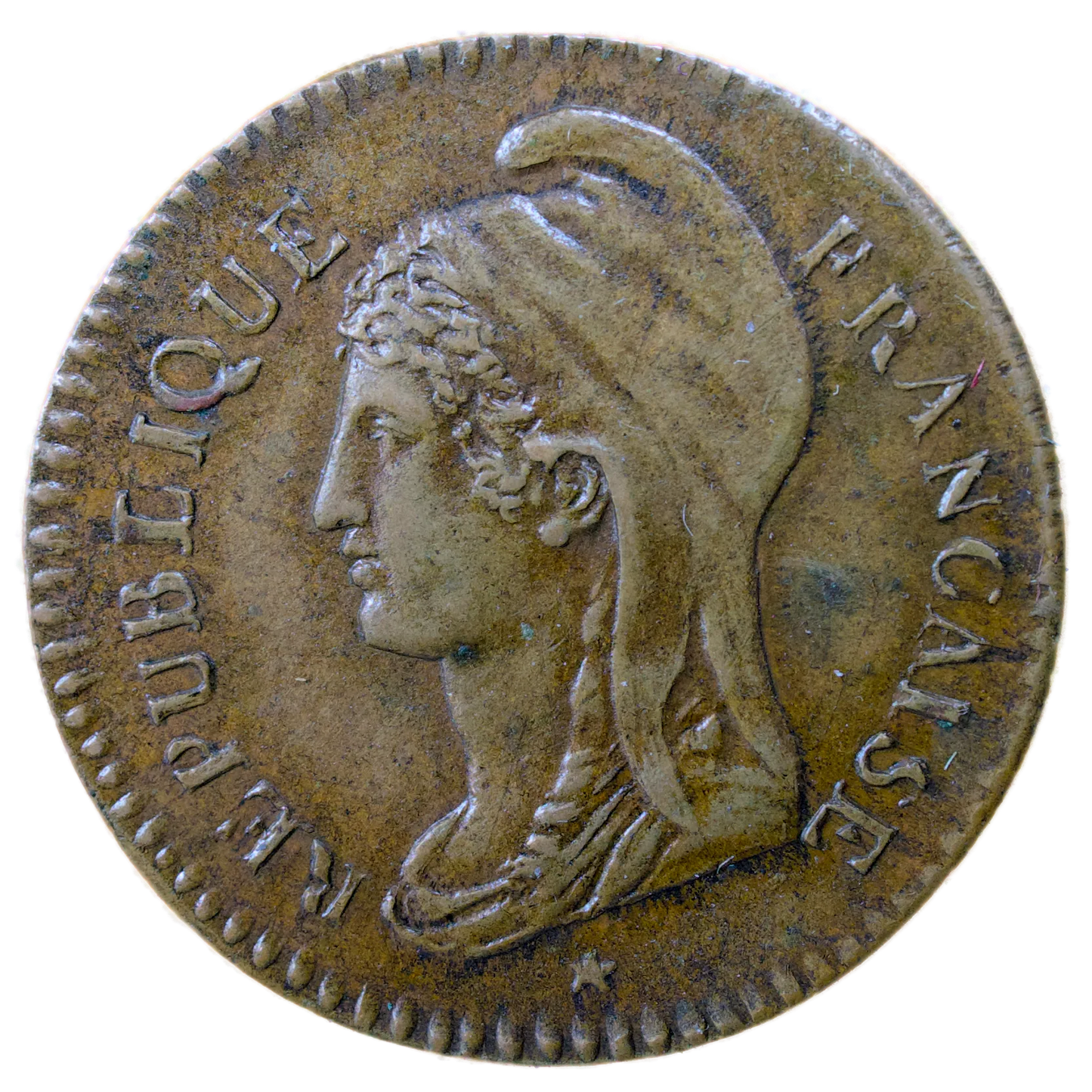 Convention (1792-1795) ESSAY 25 Centimes Dupré Year 3 Paris - reverse without the bar - 5.64 gr