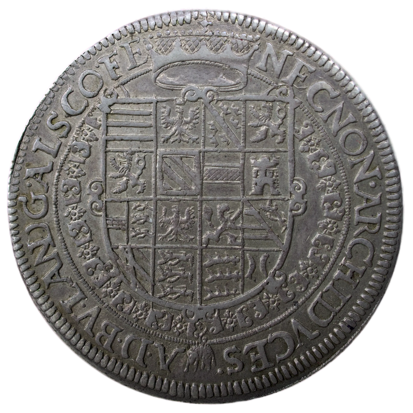 Haute Alsace 🥨 Rodolphe II (1595-1612) Thaler du Landgraviat 1605 Ensisheim 28.37 gr