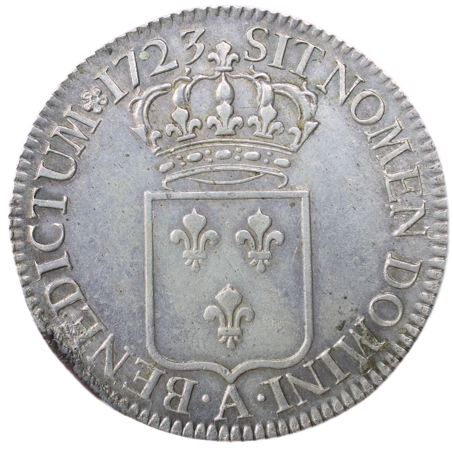 Louis XV (1715-1774) Ecu de France 1723 A Paris 24.41 gr Flan Neuf