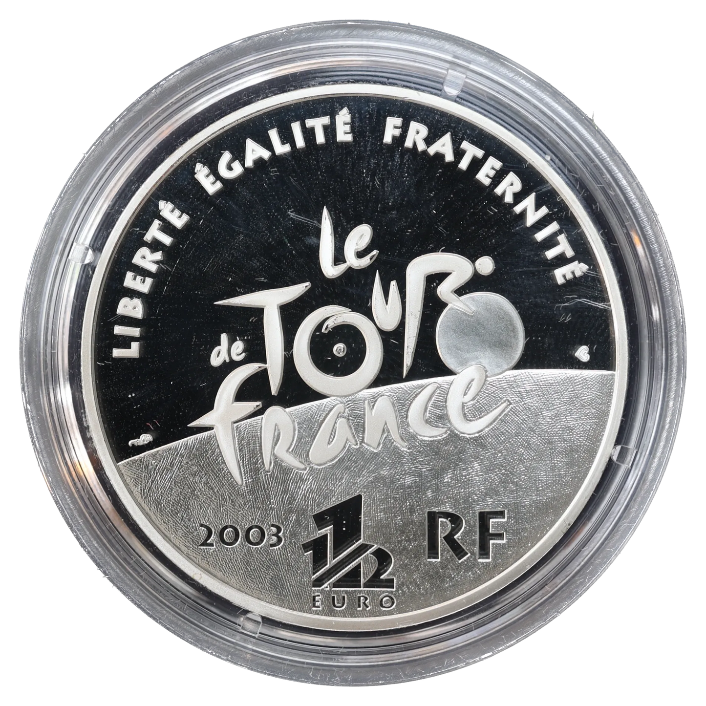 Monnaie de Paris 1€uro 1/2 Llegó a los Campos Elíseos 2003 Plata 22,2 gr Proof