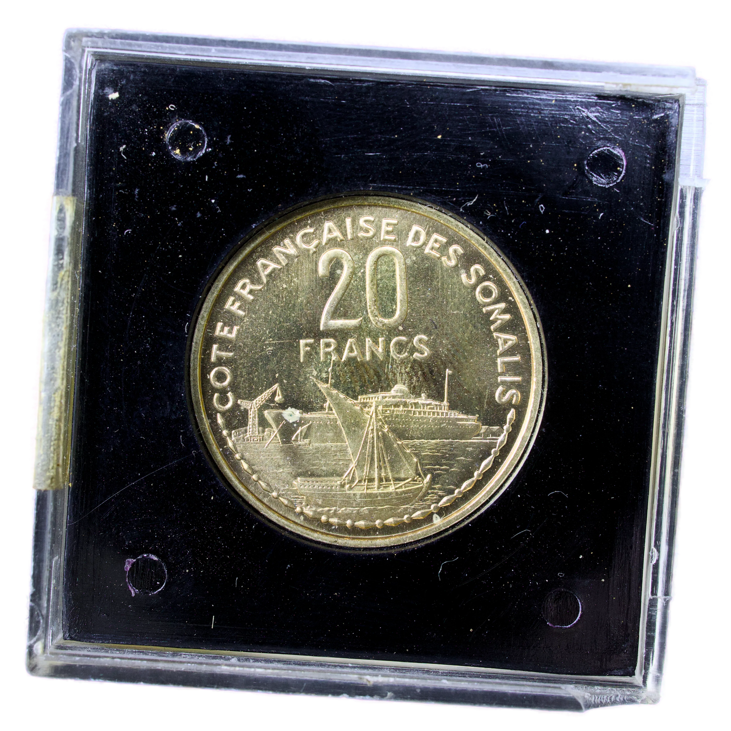 Coin of Paris ESSAI 20 Francs 1952 French Coast of Somalis Djibouti 3.79 gr