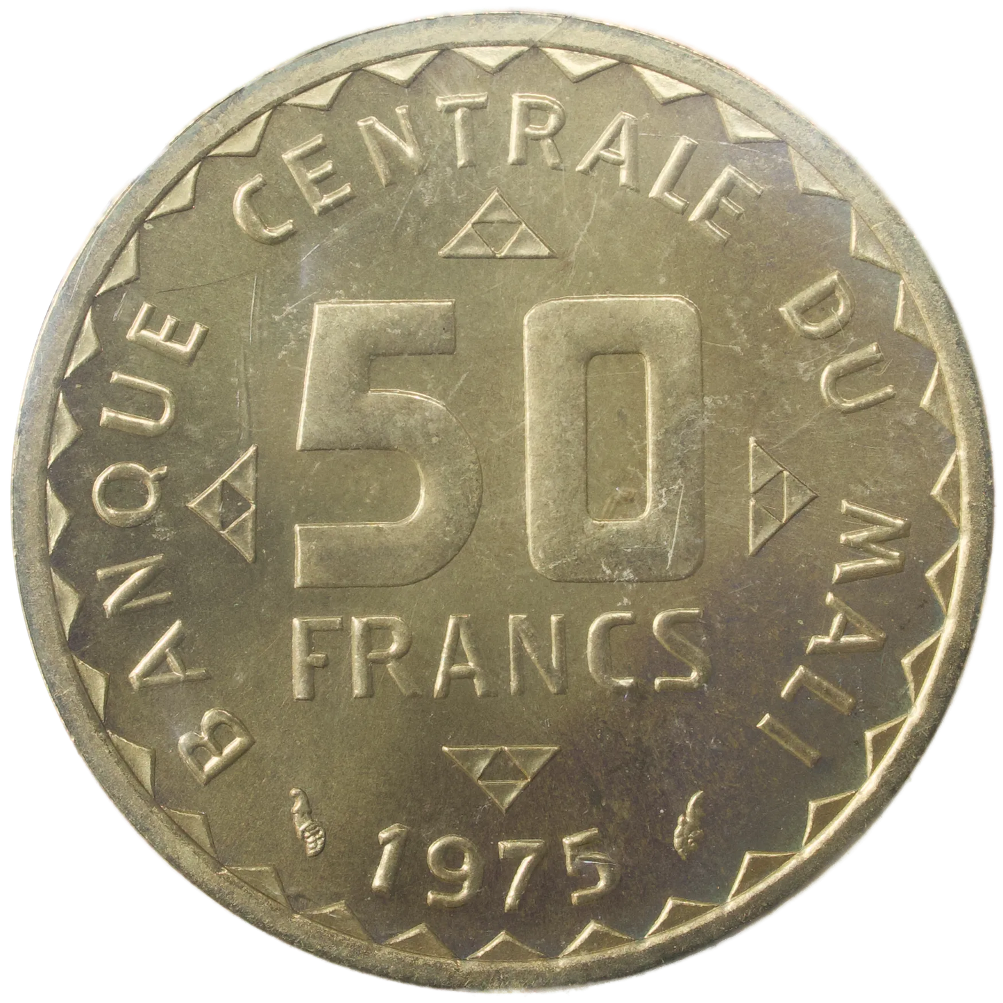 Monnaie de Paris ESSAI 50 Francs 1975 Banque centrale du Mali 4.00 gr