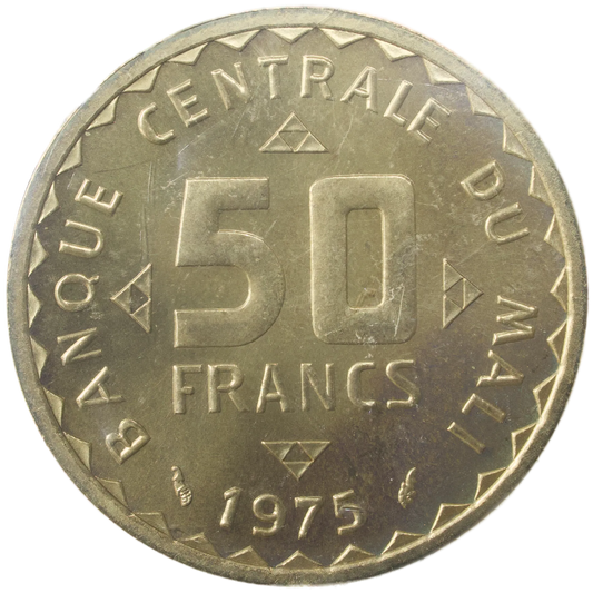 Coin of Paris ESSAI 50 Francs 1975 Central Bank of Mali 4.00 gr