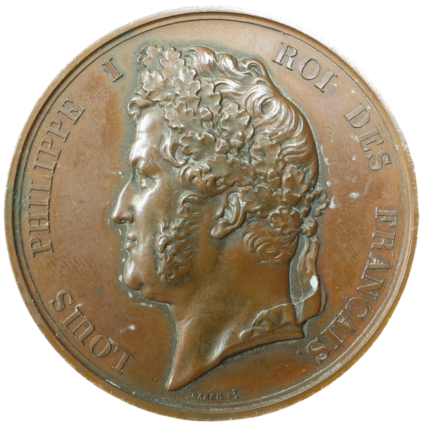 Medal Louis Philippe I (1830-1848) University of France - RENNES 1845 Bronze 72.95 gr - 51 mm