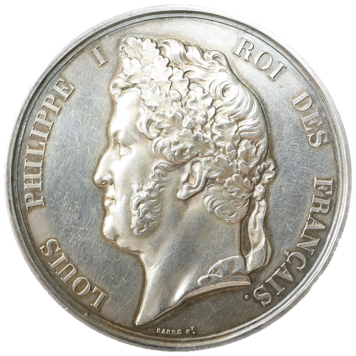 Medal Louis Philippe I (1830-1848) University of France - BORDEAUX 1840 Silver 65.31 gr - 51 mm