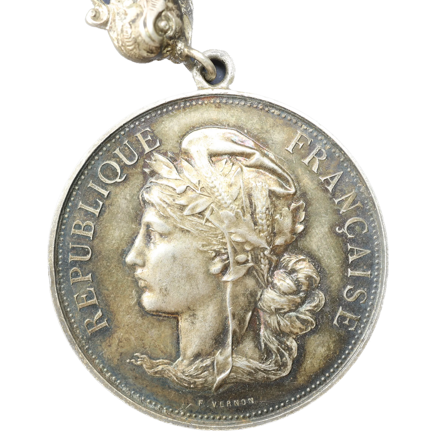 French Republic Medal - LA ROCHELAISE 1904 - By VERNON Silver 19.39 gr - 39 mm