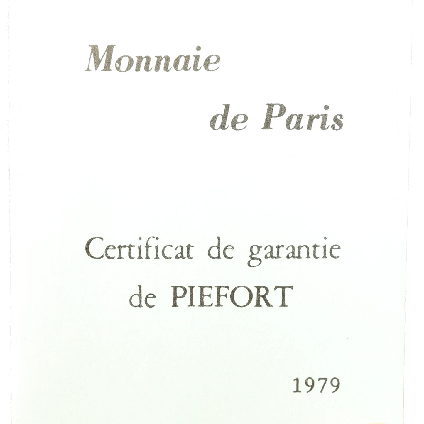 Monnaie de Paris PIEFORT 2 Francs Semeuse 1979 Argent 17.80 gr Scellé