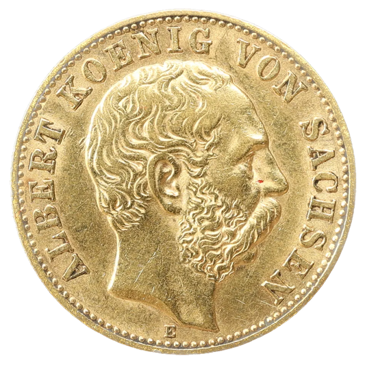 Alemania Alberto I de Sajonia (1873-1902) 10 Mark Deutsches Reich 1902 E Dresde 3,96 gr