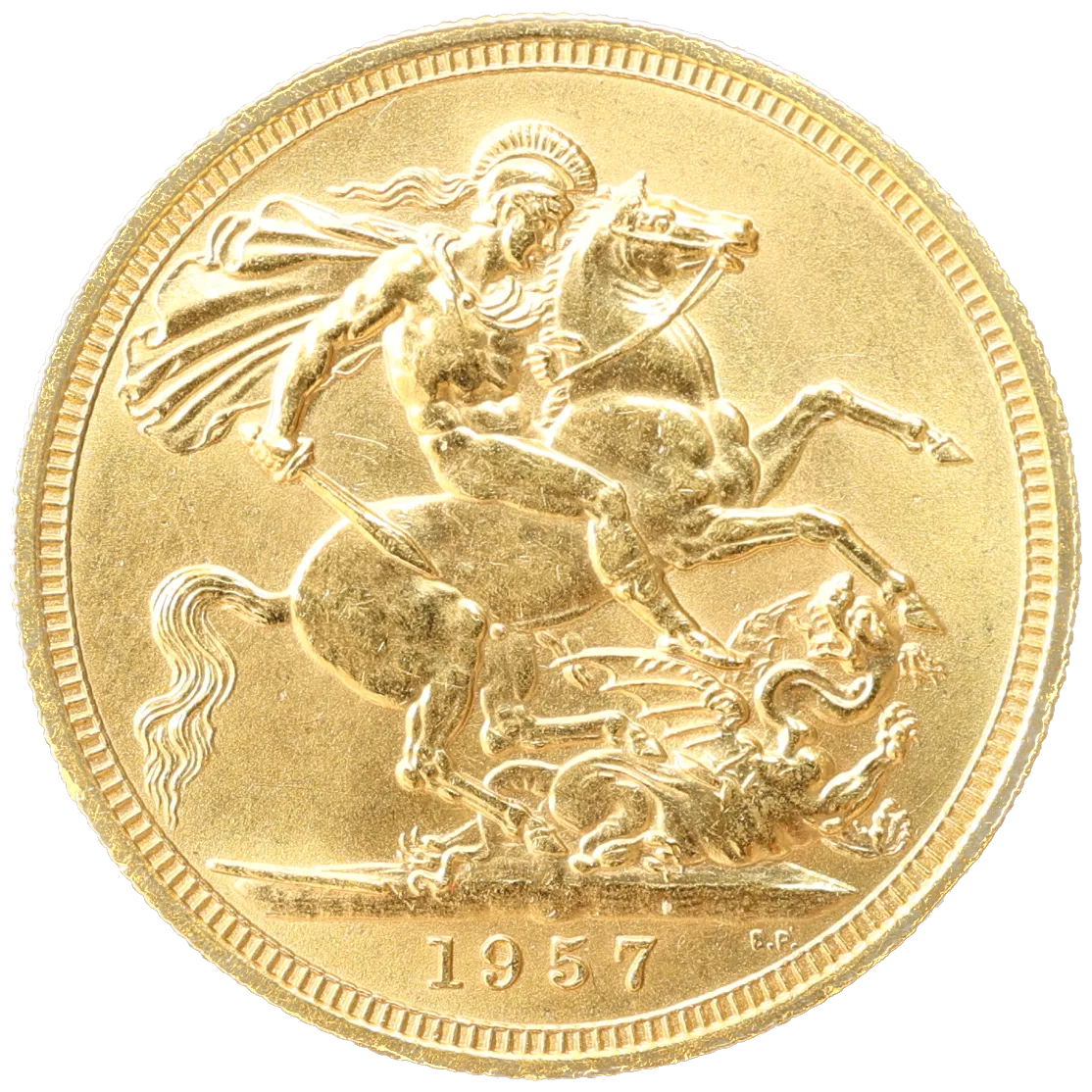 Great Britain 🇬🇧 Elizabeth II (1952-2022) Sovereign Gold 1957 1st effigy 7.96 gr