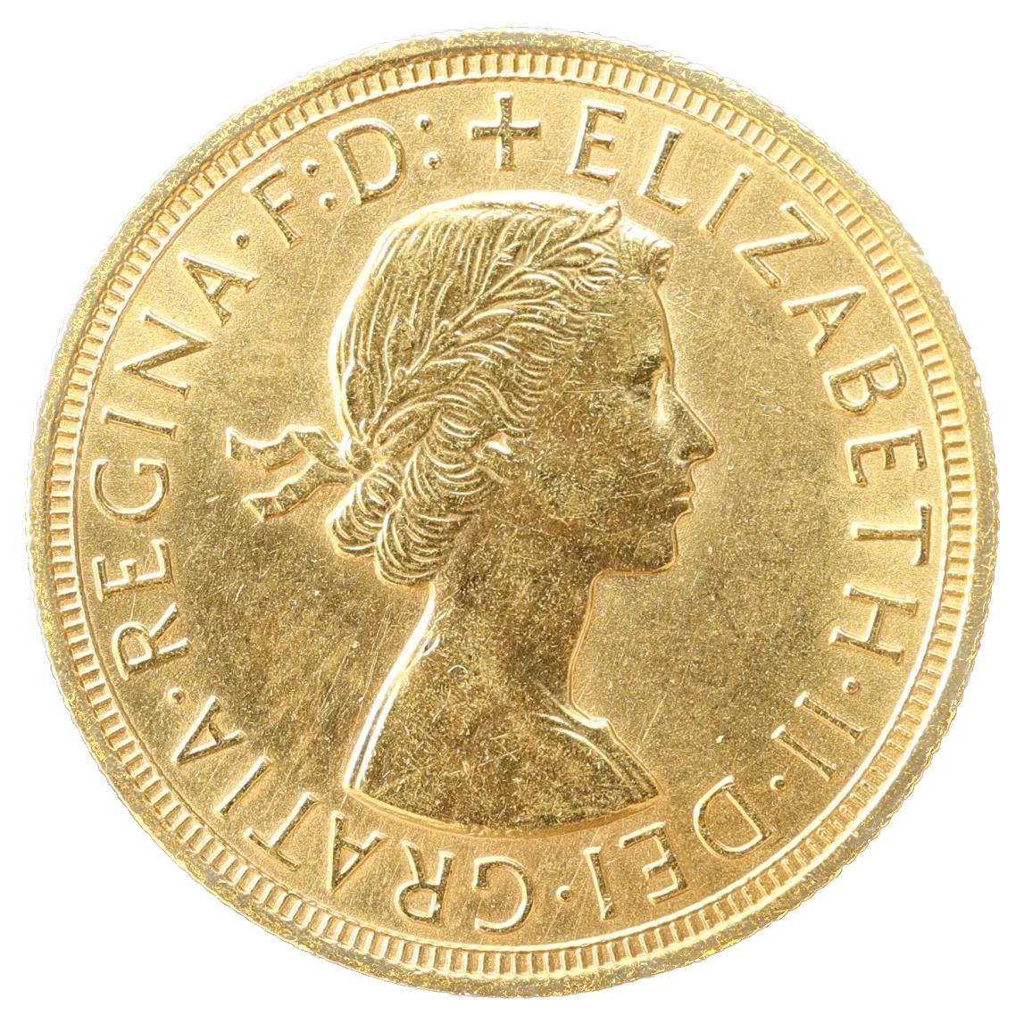 Great Britain 🇬🇧 Elizabeth II (1952-2022) Sovereign Gold 1957 1st effigy 7.96 gr