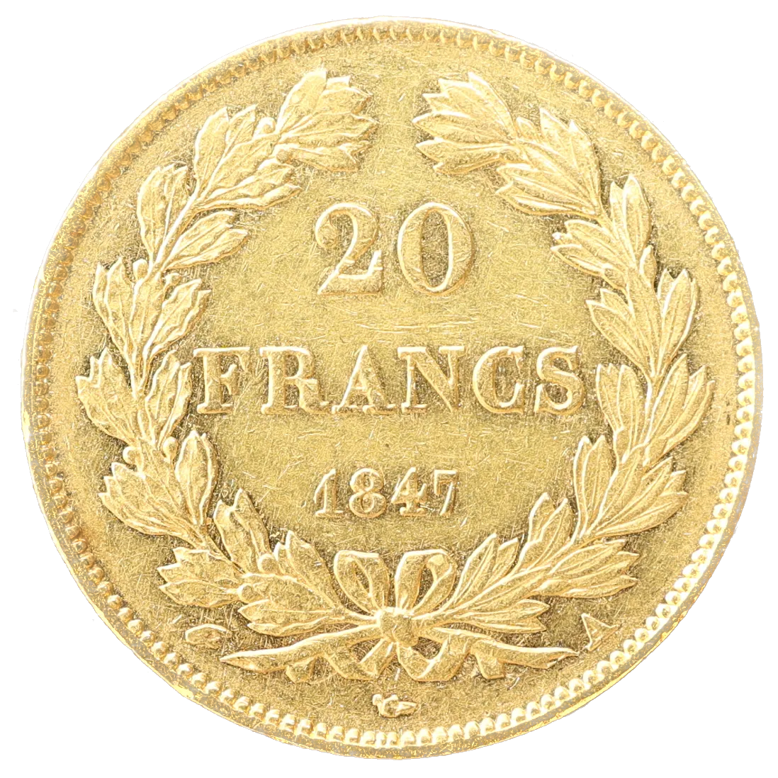 Louis Philippe I (1830-1848) 20 francs Or 1847 A Paris 6,43 gr Superbe