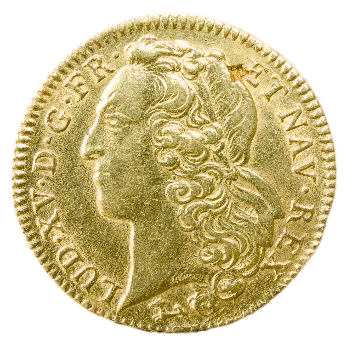 Louis XV (1715-1774) Double Louis d'or au Bandeau 1744 L Bayonne 16.23 gr