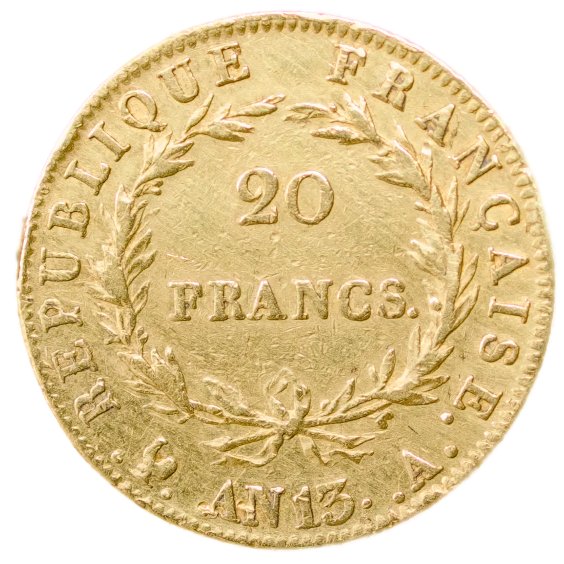 Napoleon Emperor (1804-1814) 20 Francs Gold Year 13 A Paris 6.40 gr