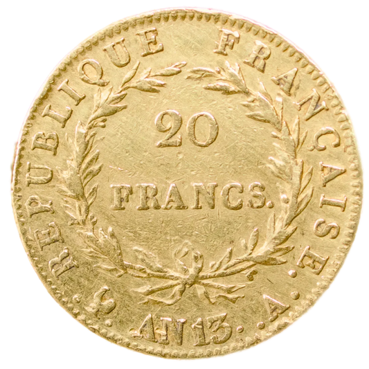 Napoléon Empereur (1804-1814) 20 Francs Or An 13 A Paris 6.40 gr