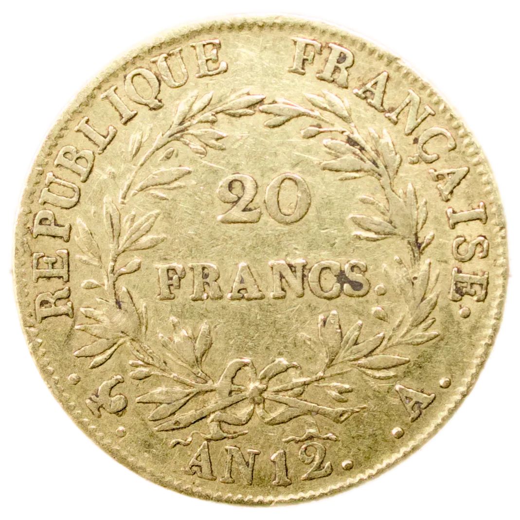 Napoléon Empereur (1804-1814) 20 Francs Or An 12 A Paris 6.38 gr