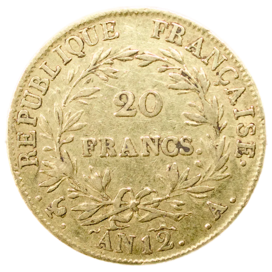 Napoléon Empereur (1804-1814) 20 Francs Or An 12 A Paris 6.38 gr