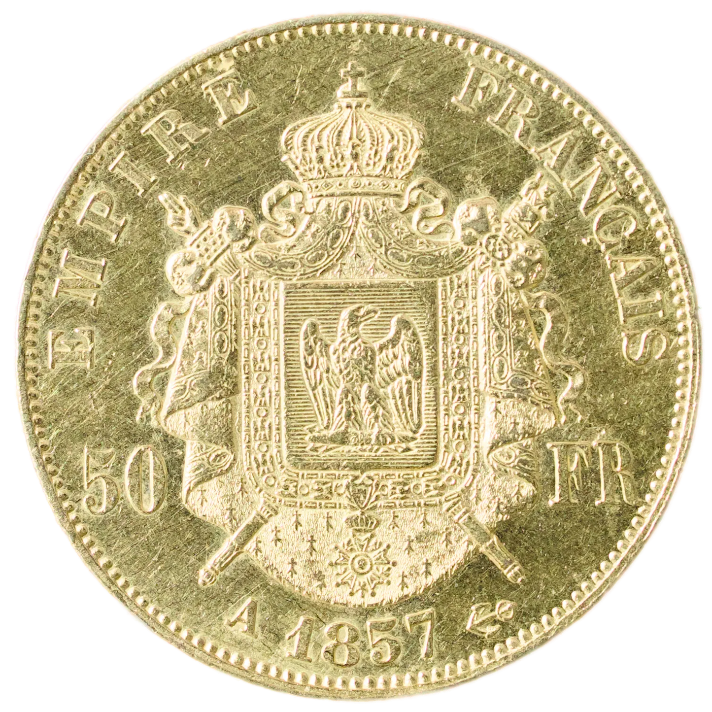 Napoléon III (1852-1870) 50 francs Or 1857 A Paris 16.07 gr