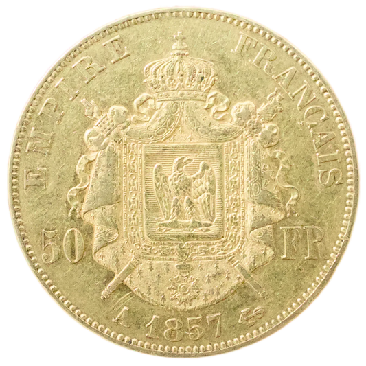 Napoléon III (1852-1870) 50 francs Or 1857 A Paris 16.08 gr